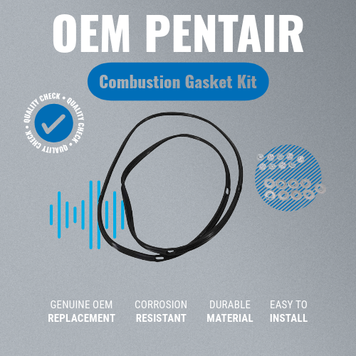 Pentair 474952 MasterTemp Combustion Chamber Gasket Kit grey Background Specs image