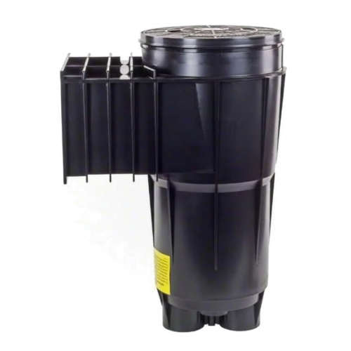 Pentair 506365 Black Gunite Bermuda 2" Slip Port Skimmer Body With Lid White background