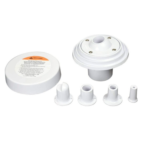 Pentair White Insider Wall Inlet Fittings for Concrete 08429-0000