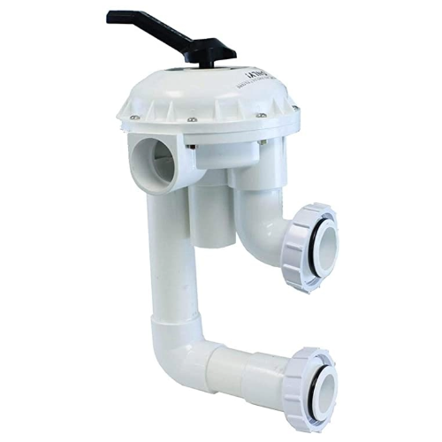 Pentair 261050 Sand Multiport Valve, HIFLO Side Mount White Background 2 flipped