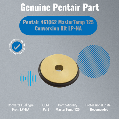 Pentair 461062 MasterTemp 125 Conversion Kit LP-NA Genuine Part