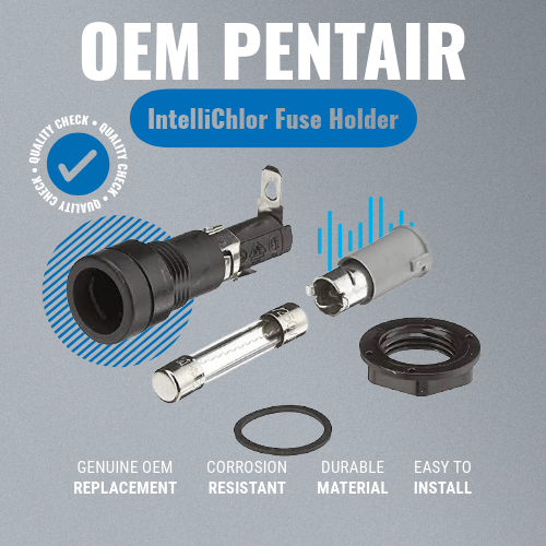 Pentair 521248Z IntelliChlor Fuse Holder Kit Grey Background Key Features