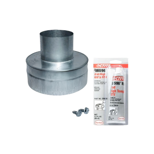 Pentair 77707-0076 4"x 6" Metal Flue Collar | MasterTemp Max-E-Therm Heater