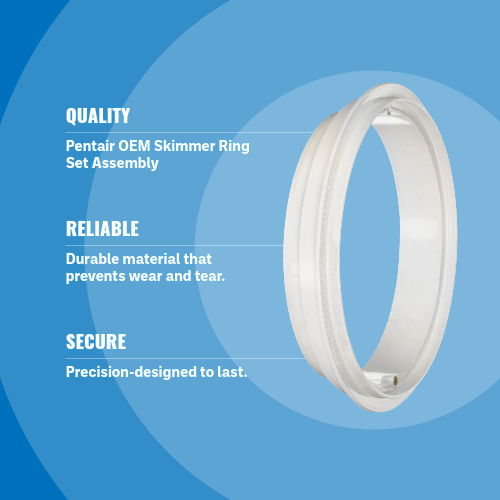  Pentair Admiral Skimmer Ring Seat Assembly, White 85000600 Blue Back Specs