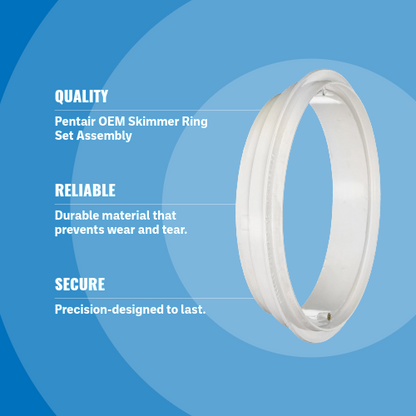  Pentair Admiral Skimmer Ring Seat Assembly, White 85000600 Blue Back Specs