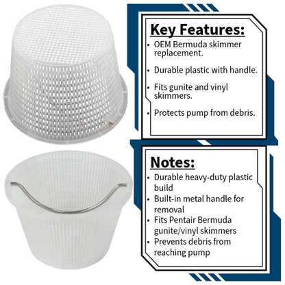 Pentair Bermuda Skimmer Basket 516112Z