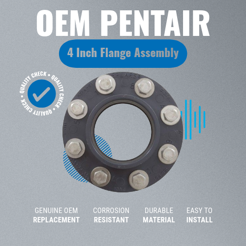 Pentair 4" Flange Assembly Kit With Gasket & Stainless Steel Hardware 357262