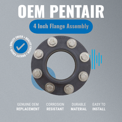 Pentair 4" Flange Assembly Kit With Gasket & Stainless Steel Hardware 357262