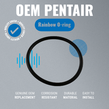 Pentair R172319 Rainbow #128 Bottom O-Ring Grey Background