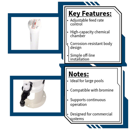 Pentair Rainbow 300-29X Off-Line Automatic Chlorine/Bromine Tablet Feeder R171070