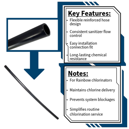 Pentair Rainbow 5/8" x 18" Chlorinator Hose Tube R172253Z Notes and Key Features