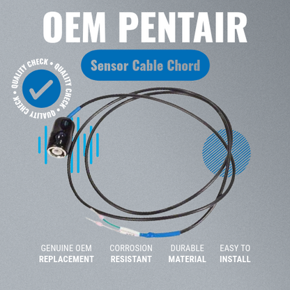Pentair 744000290 IntelliChem Sensor Cable 3 foot Cord Grey Background