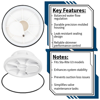 Pentair Sta-Rite U3 Skimmer Float Valve Assembly w O-Ring  08650-0079