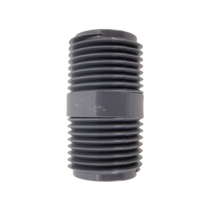 Pentair 1/2" Short MPT Nipple R172256 White Background Vertical View