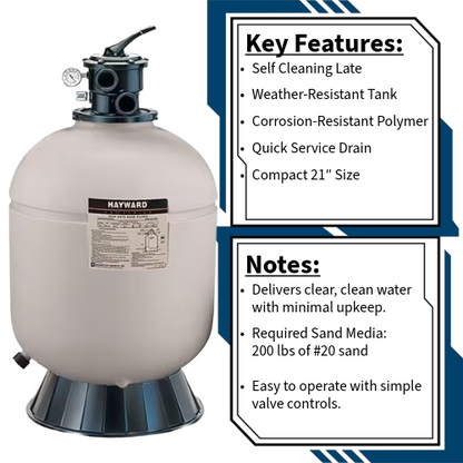 21" Sand Filter Hayward W3S210T