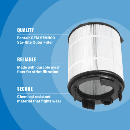 Pentair S7M400 Sta-Rite System 3 Large Outer Cartridge Filter 264 sf 25022-0224S
