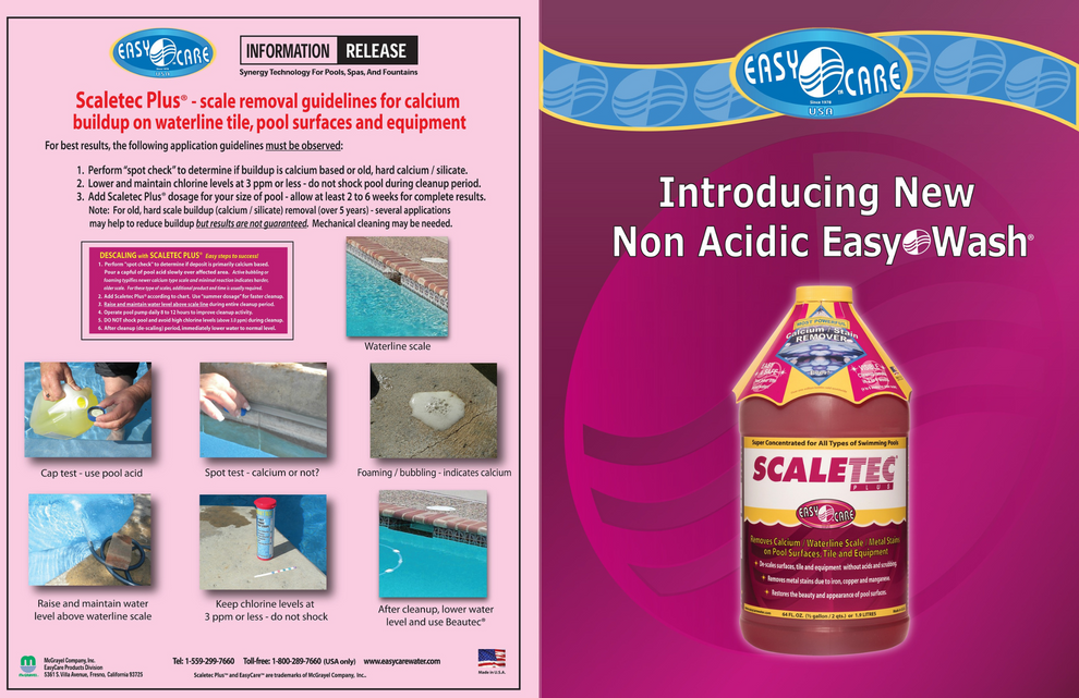 ScaleTec Plus Pool Descaler | EasyCare 20064 64oz – Shasta Pool Supply