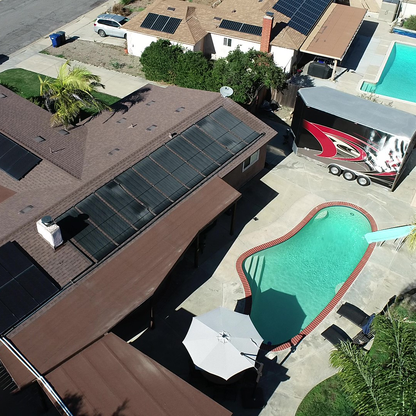 SwimEasy High-Performance Solar Pool Heater Panel Replacement - Highest Performing Design - 15-20 Year Life Expectancy (Includes 4 Heavy-Duty Rubber Hose Connectors)