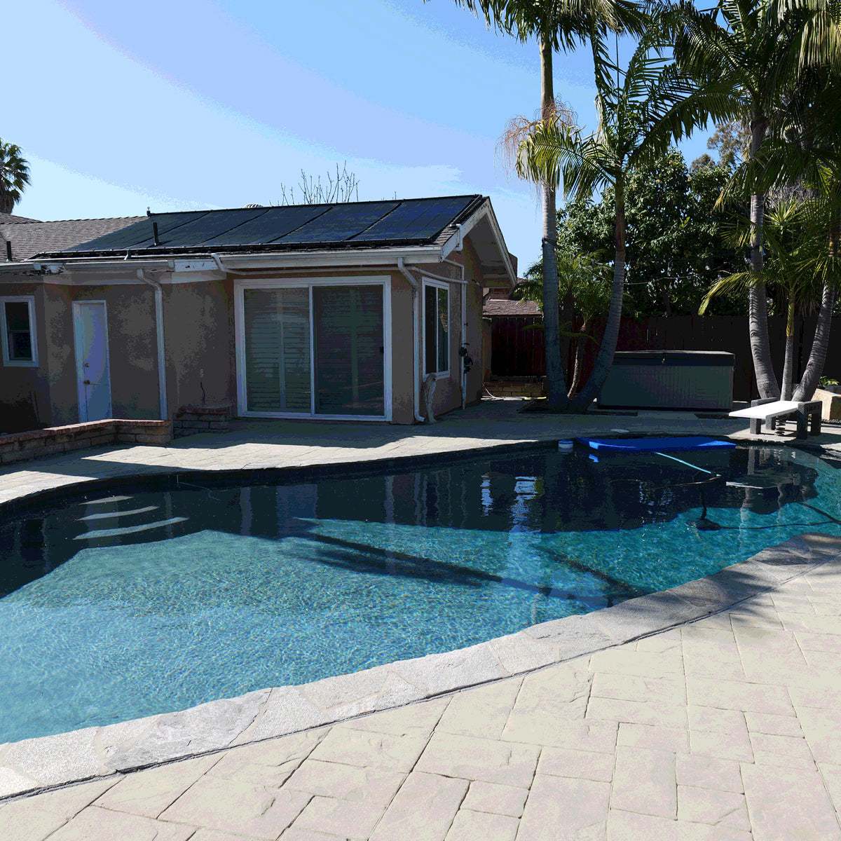 SwimJoy Industrial Grade DIY Solar Pool Heater Kit - Advanced High-Wind Mounting System - Lifetime Ltd. Warranty