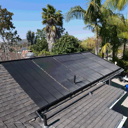 SwimJoy Industrial Grade Solar Pool Heater Panel - High-Wind Mounting Security
