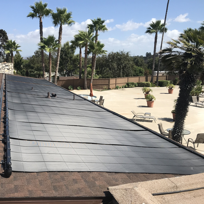 SwimJoy Industrial Grade DIY Solar Pool Heater Kit - Advanced High-Wind Mounting System - Lifetime Ltd. Warranty