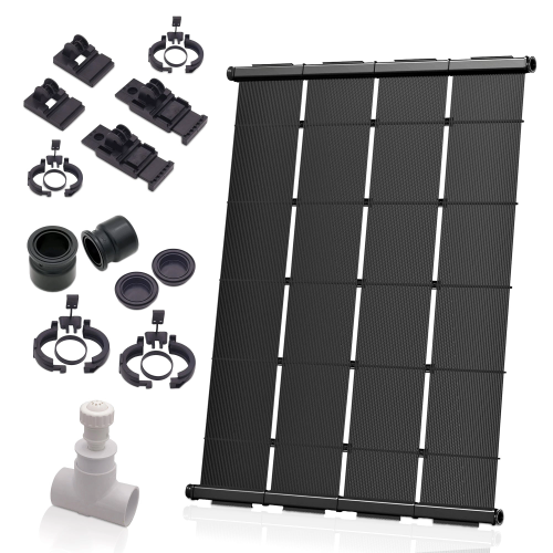 SwimJoy DIY Solar Pool Heater Kit | Commercial-Grade Solar Pool Heating System with Lifetime Warranty