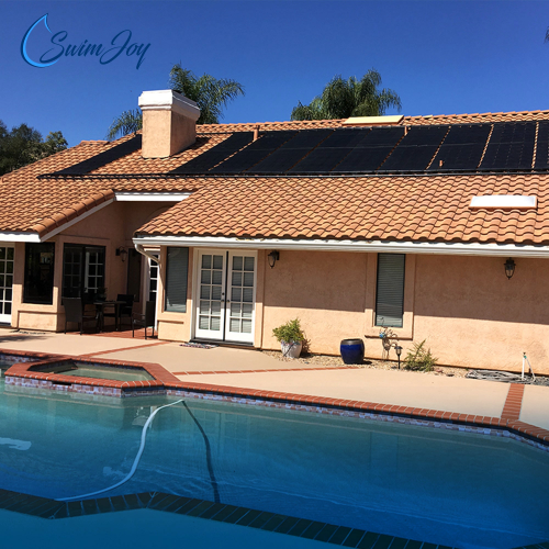 SwimJoy DIY Solar Pool Heater Kit example pool house