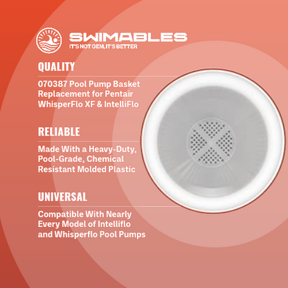 Swimables SW-90-199 IntelliFlo Pump Basket | Replaces Pentair 070387