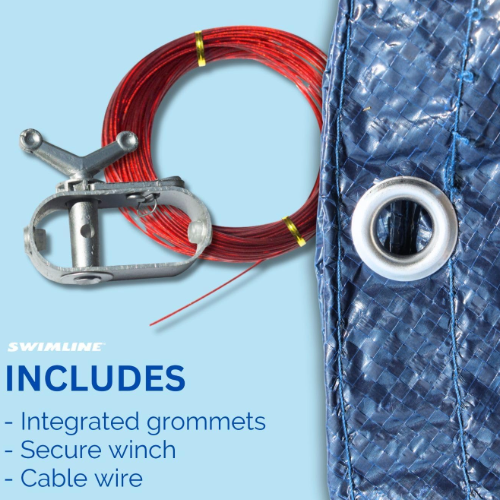 Swimline Super Guard Winter Pool Cover Includes