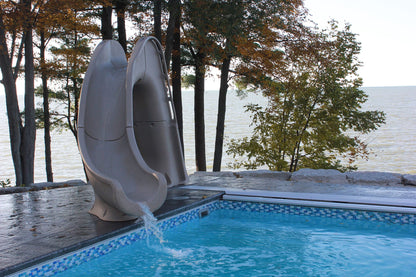 Global Pool GPPSTW-GREY-R | Tidal Wave Slide Right - Gray