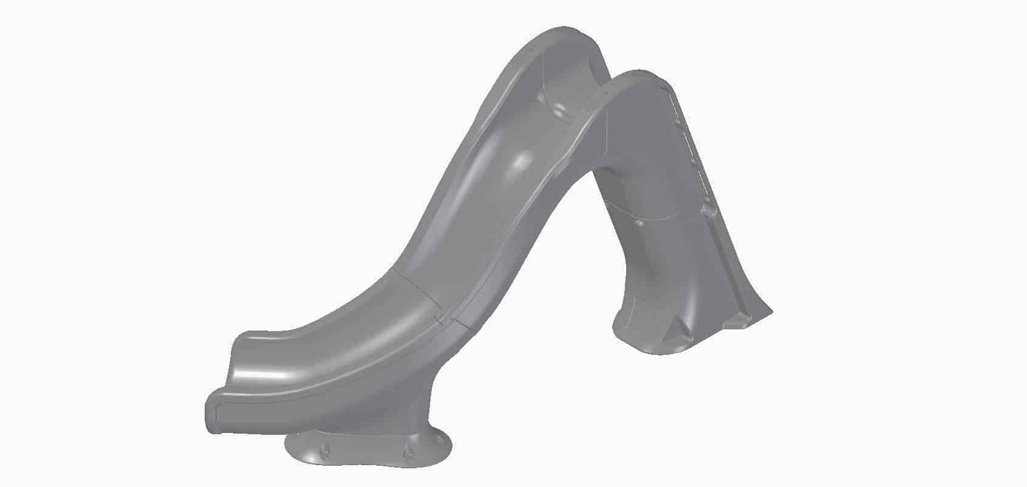 Global Pool GPPSTW-GREY-R | Tidal Wave Slide Right - Gray