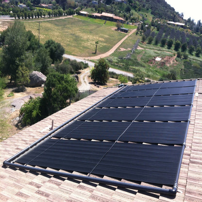SwimEasy High-Performance Solar Pool Heater Panel Replacement - Highest Performing Design - 15-20 Year Life Expectancy (Includes 4 Heavy-Duty Rubber Hose Connectors)