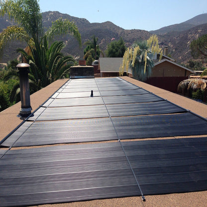 SwimEasy High-Performance Solar Pool Heater Panel Replacement - Highest Performing Design - 15-20 Year Life Expectancy (Includes 4 Heavy-Duty Rubber Hose Connectors)
