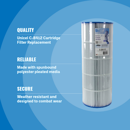 Unicel C-8412 Replacement 120 SQ.FT. Cartridge Filter