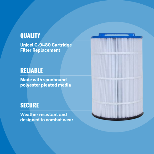 Unicel C-9480 Jacuzzi 80 SQ.FT. Replacement Cartridge Filter
