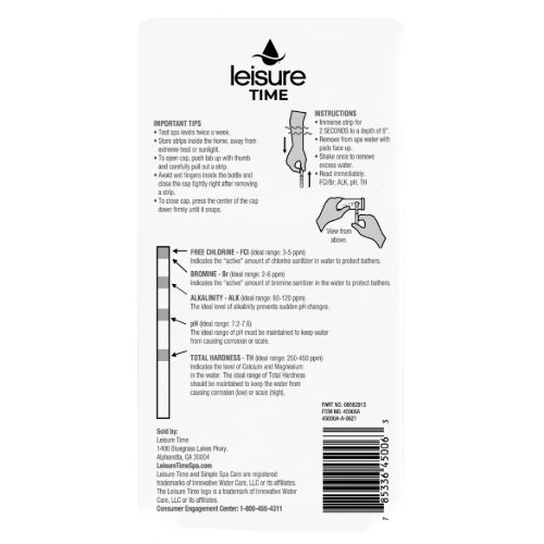 Hot Tub pH, Alkalinity & Hardness