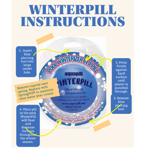 Aquapill Winterpill Instructions