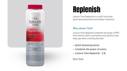 Replenish Leisure Time Hot Tub Shock Oxidizer