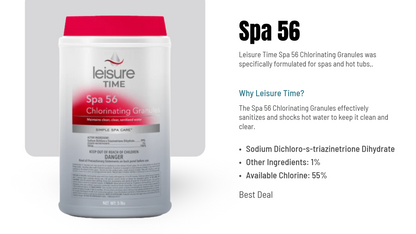 Spa 56 Chlorinating Granules Hot Tub 