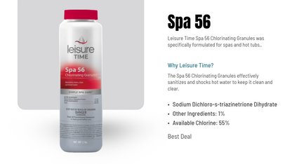 Spa 56 Chlorinating Granules | Leisure Time 2 lb