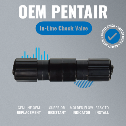 Pentair R172324 Corrosion Resistant In-Line Check Valve Features