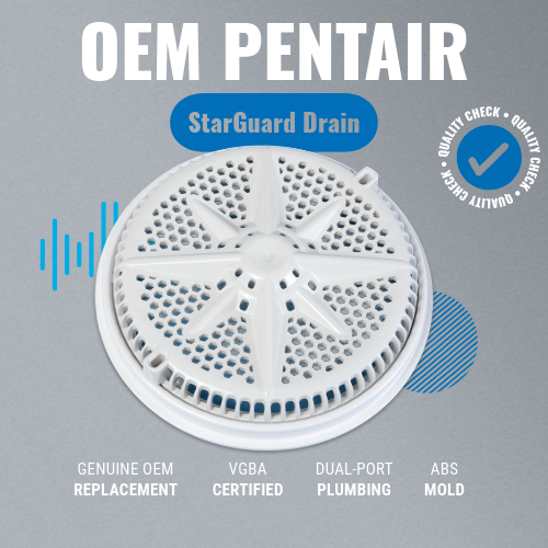 Pentair 500110 8" StarGuard Main Drain Kit Features