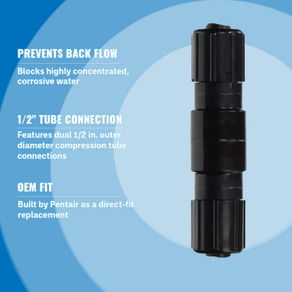Pentair R172324 Corrosion Resistant In-Line Check Valve highlights