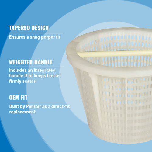 The Pentair 85014500 Skimmer Basket With Handle Highlights