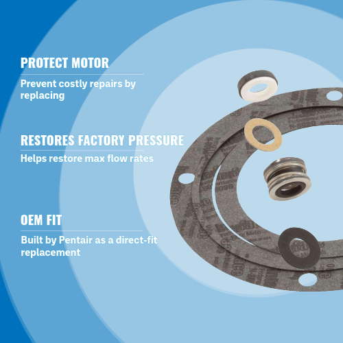Pentair PP1700 Seal & Gasket Kit, J&D Pumps Thru 2HP Highlights 