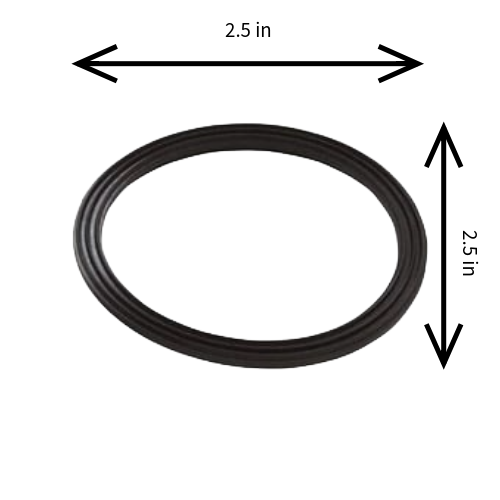 Pentair 410016Z Union Diamond Seal Kit 2.5" Dims
