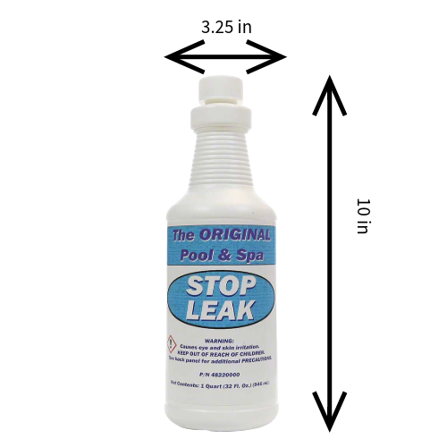 Pentair 48220000 Stop Leak, 32 oz Bottle Dims