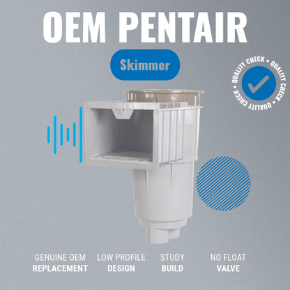 Pentair 08650-5404 White U-3 Skimmer w/Tan Lid & Frame Features