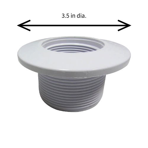 Pentair 542405 Gunite Wall Return Fitting Dims