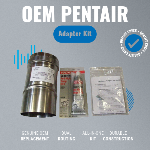 Pentair 77707-0087 Applilance Adapter Kit Z-Flex Venting 
Features